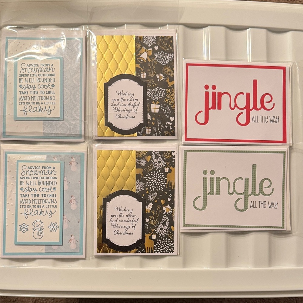 6 Holiday Greeting Card Set - Multicolor